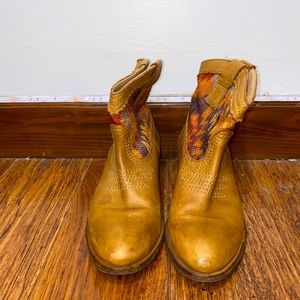 Ankle “cowboy” booties